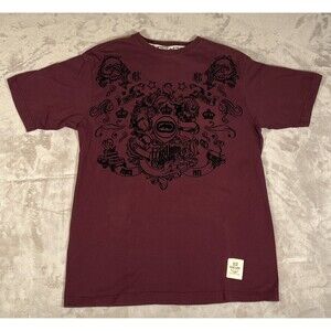 Vtg Y2k Maroon Ecko Unltd Classic T Shirt Mens Size L Hip Hop Grunge Skater Red